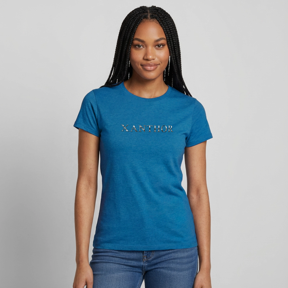 XANTHOR Damen T-Shirt – Signature Edition - antique blue sapphire heather