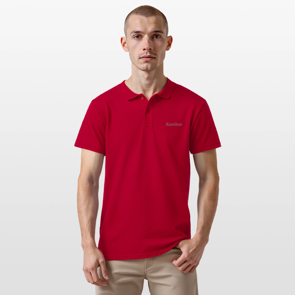 XANTHOR Herren Poloshirt – Signature Edition - cherry red