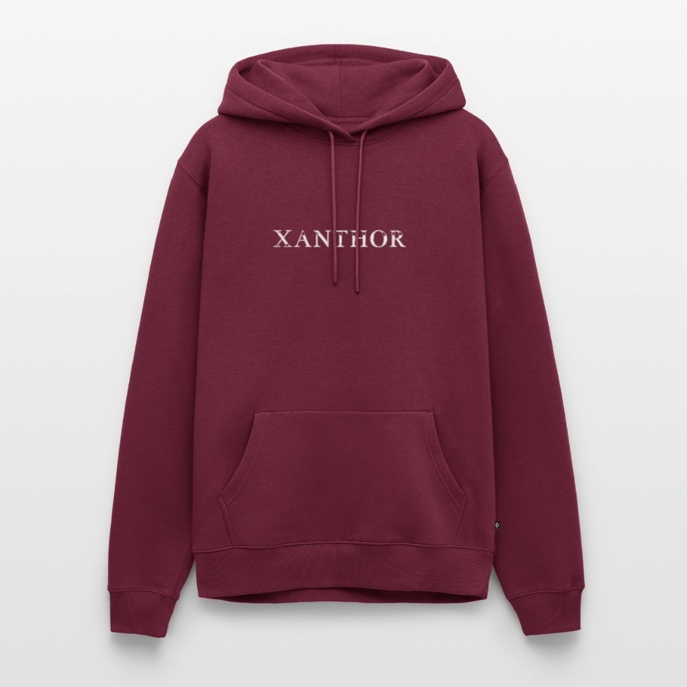XANTHOR Herren Premium Hoodie – Signature Edition - burgundy