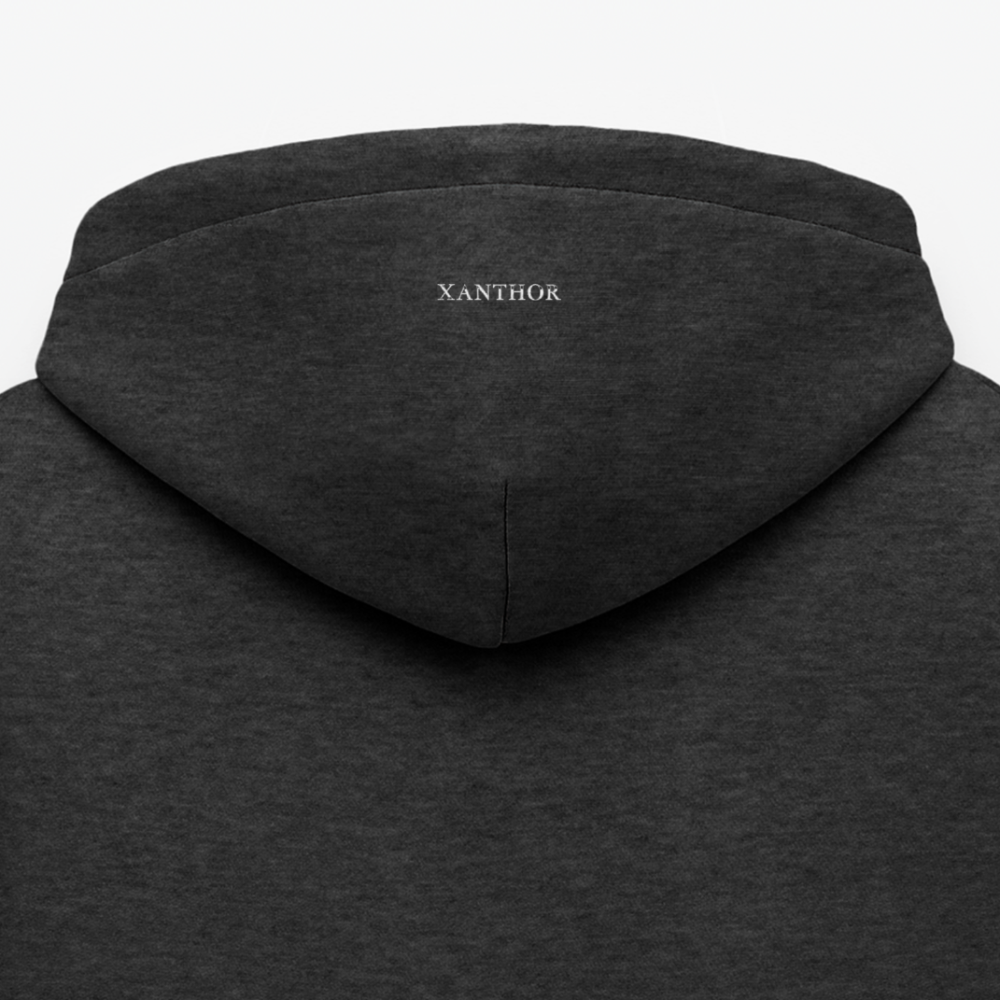XANTHOR Herren Premium Hoodie – Signature Edition - heather anthracite