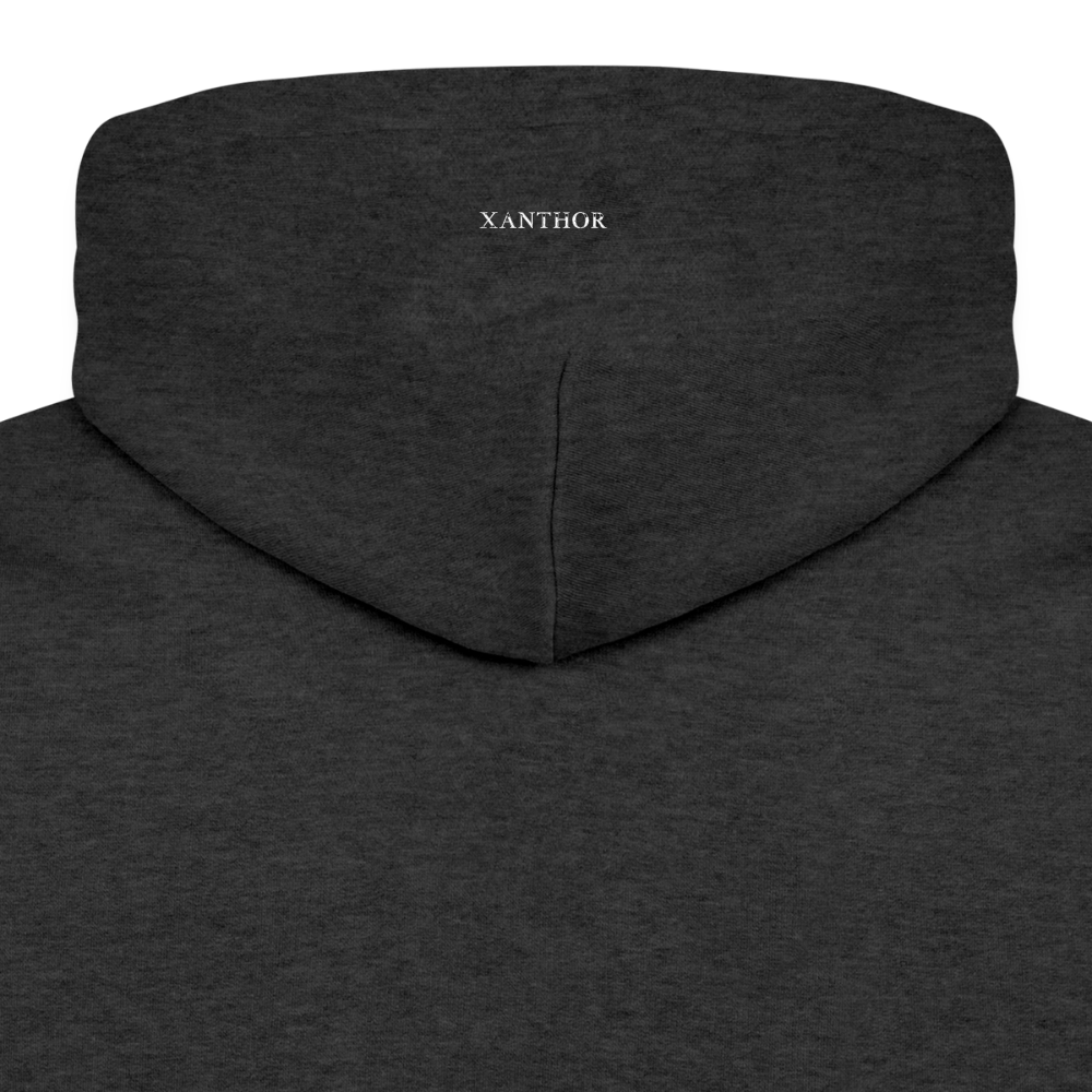 XANTHOR Herren Premium Hoodie – Signature Edition - heather anthracite