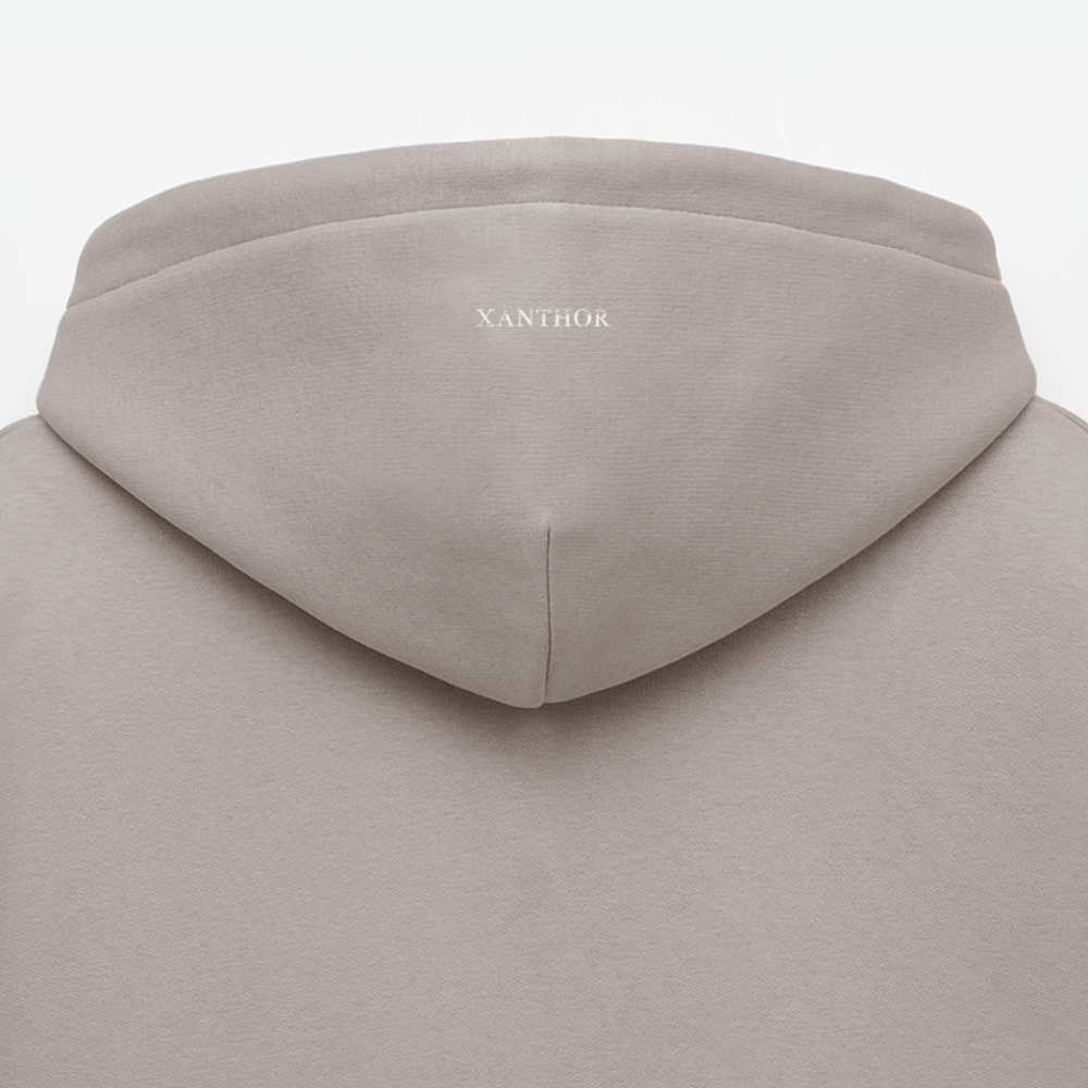 XANTHOR Herren Premium Hoodie – Signature Edition - taupe