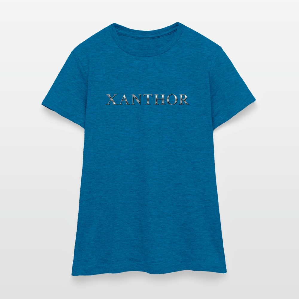 XANTHOR Damen T-Shirt – Signature Edition - antique blue sapphire heather