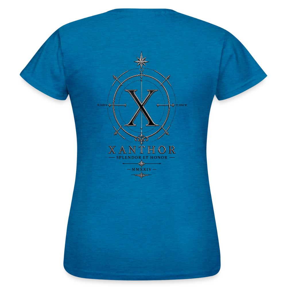 XANTHOR Damen T-Shirt – Signature Edition - antique blue sapphire heather