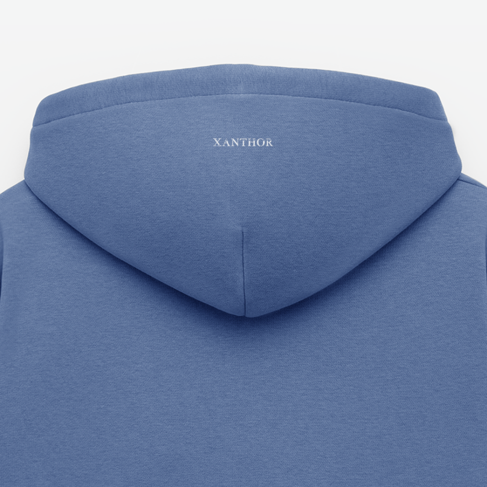 XANTHOR Herren Premium Hoodie – Signature Edition - stone blue