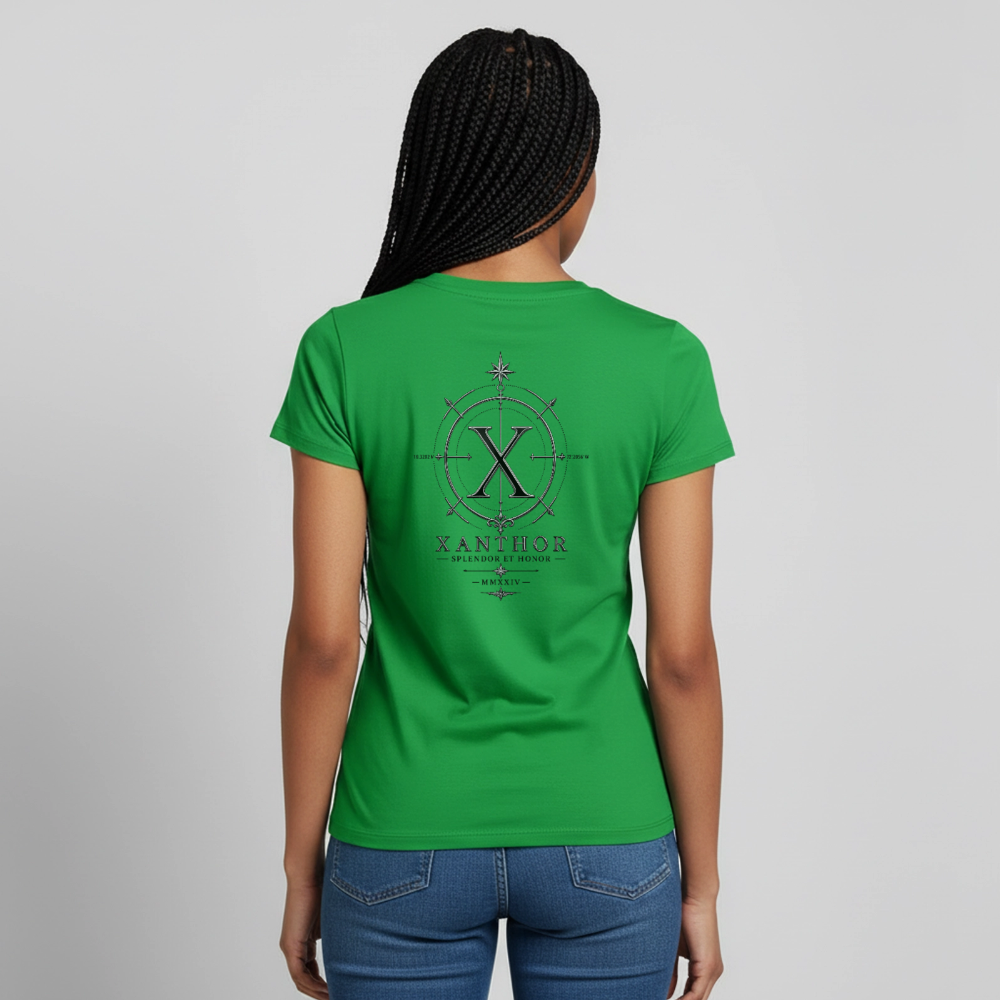 XANTHOR Damen T-Shirt – Signature Edition - kelly green