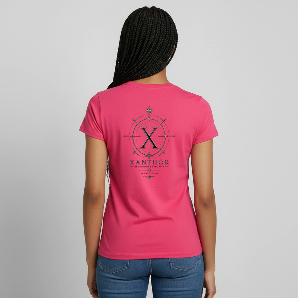 XANTHOR Damen T-Shirt – Signature Edition - azalea