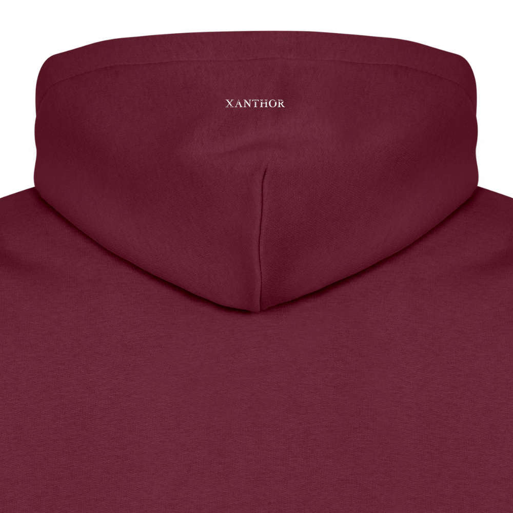 XANTHOR Herren Premium Hoodie – Signature Edition - burgundy