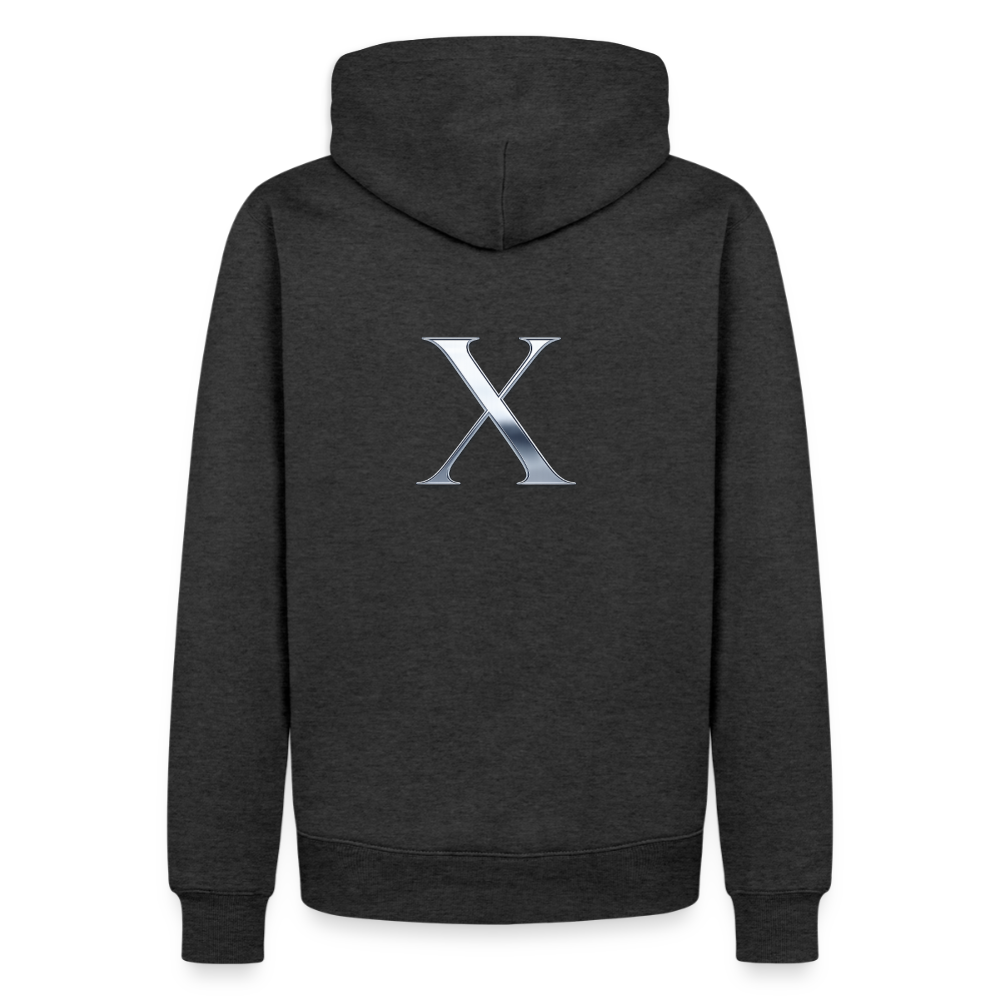 XANTHOR Herren Premium Hoodie – Signature Edition - heather anthracite