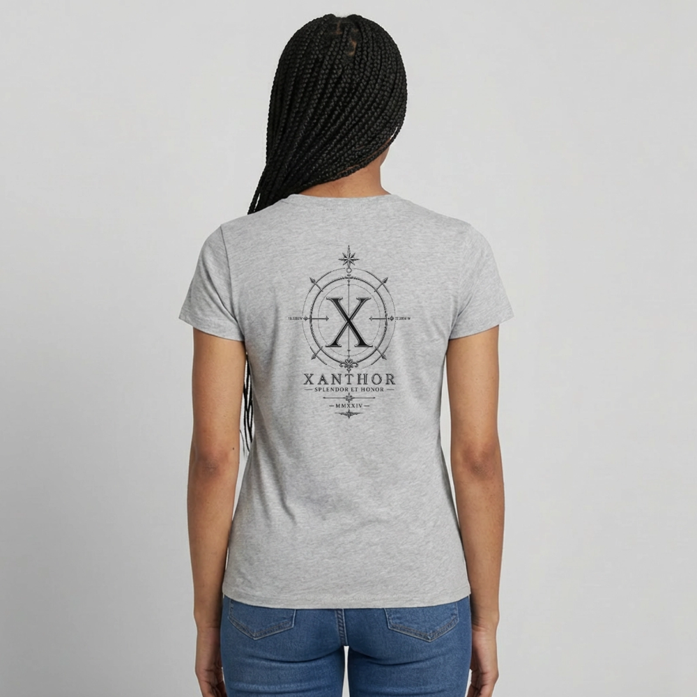 XANTHOR Damen T-Shirt – Signature Edition - heather grey