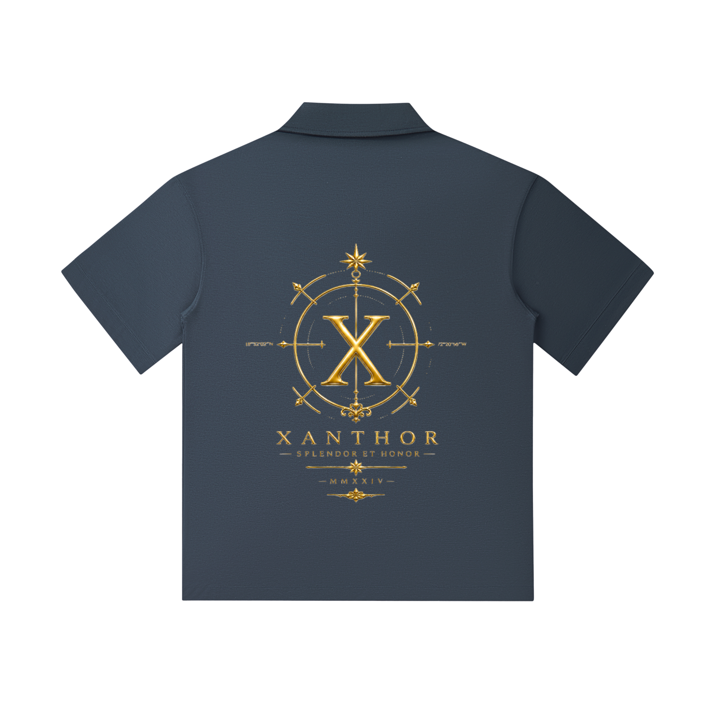 xanthor,polo,dropshoulder,oversized,premium,shirt,black,minimal,luxury,streetwear,unisex