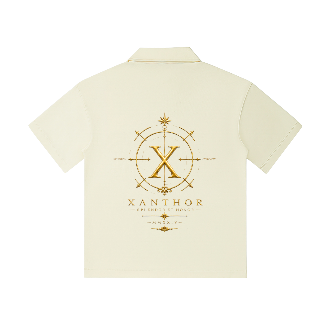 xanthor,polo,dropshoulder,oversized,premium,shirt,black,minimal,luxury,streetwear,unisex